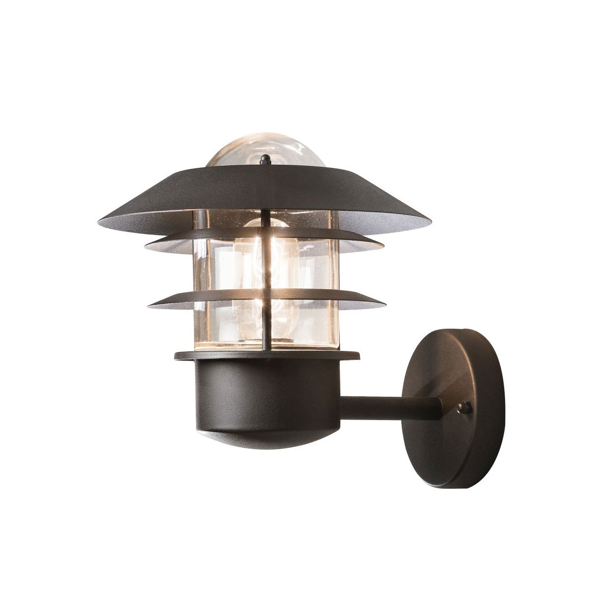 Konstsmide Außenwandleuchte Modena schwarz