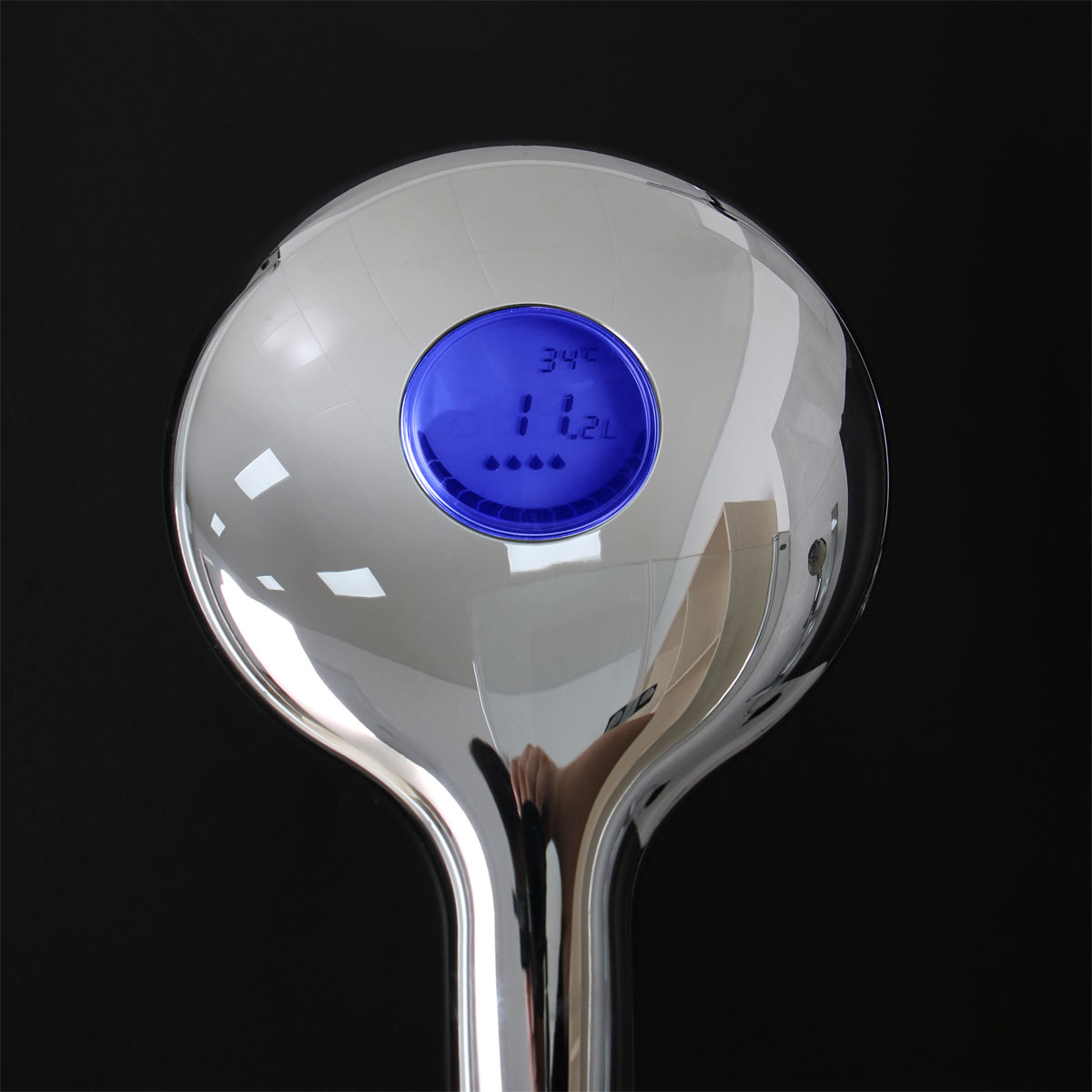 Valblue LED-Handbrause mit Wasserverbrauchsanzeige u Farbwechsler 3 Strahlarten Bild 4