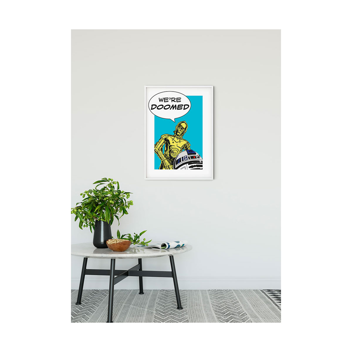Komar  Wandbild Star Wars Classic Comic Quote Droids 50x70 cm