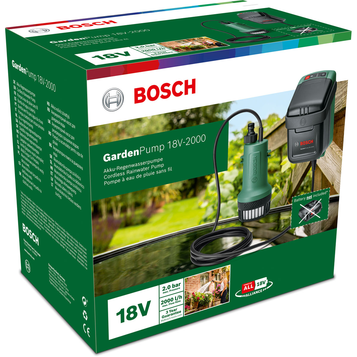 Bosch  Akku-Tauchpumpe GardenPump 18V Bild 2