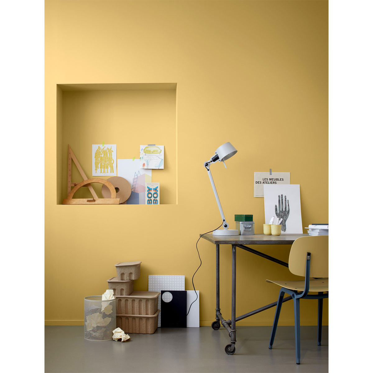 Alpina Innenfarbe pure farben 2,5 L Hafergelb matt Bild 2