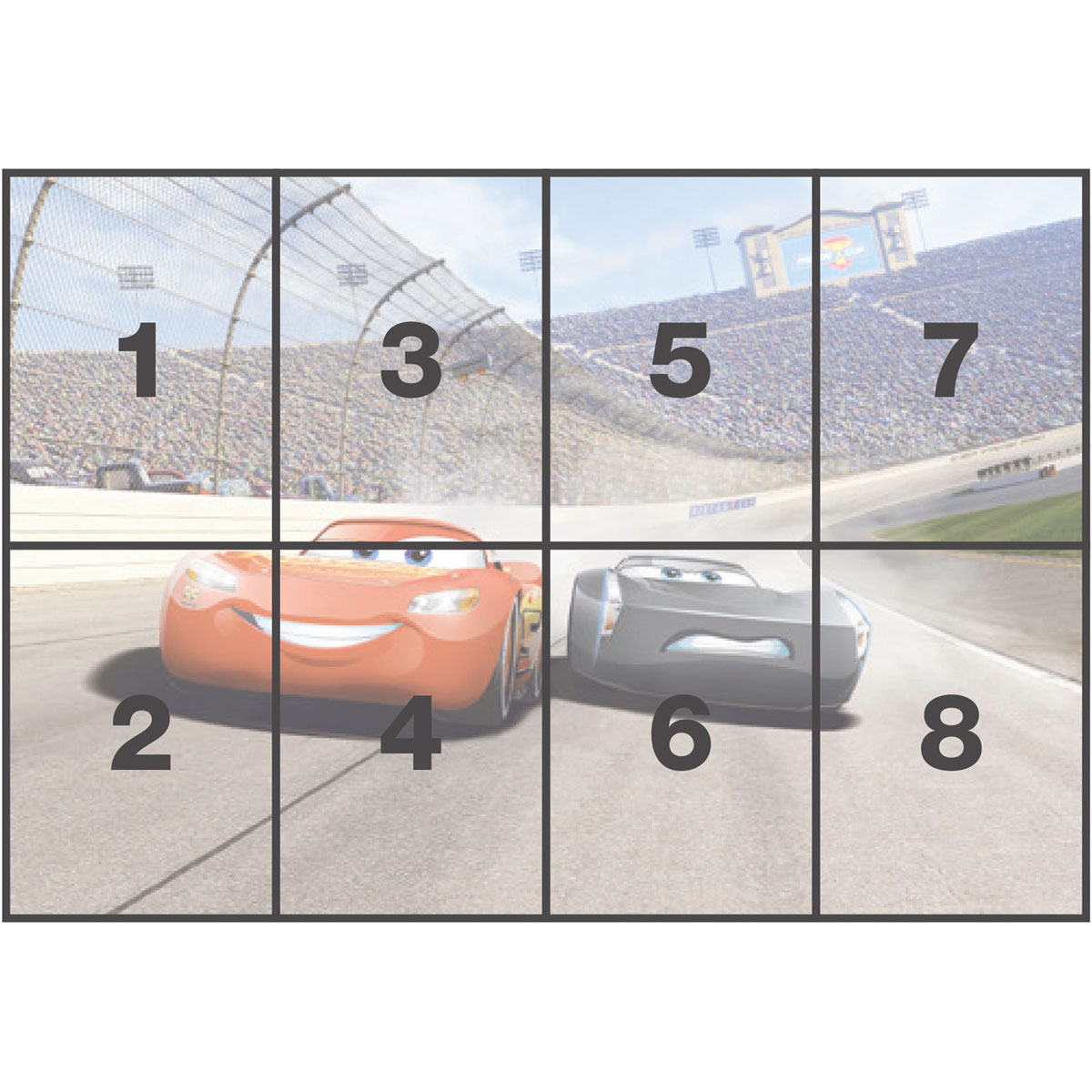 Komar  Papier Fototapete Cars3 Curve 368x254 cm Bild 3