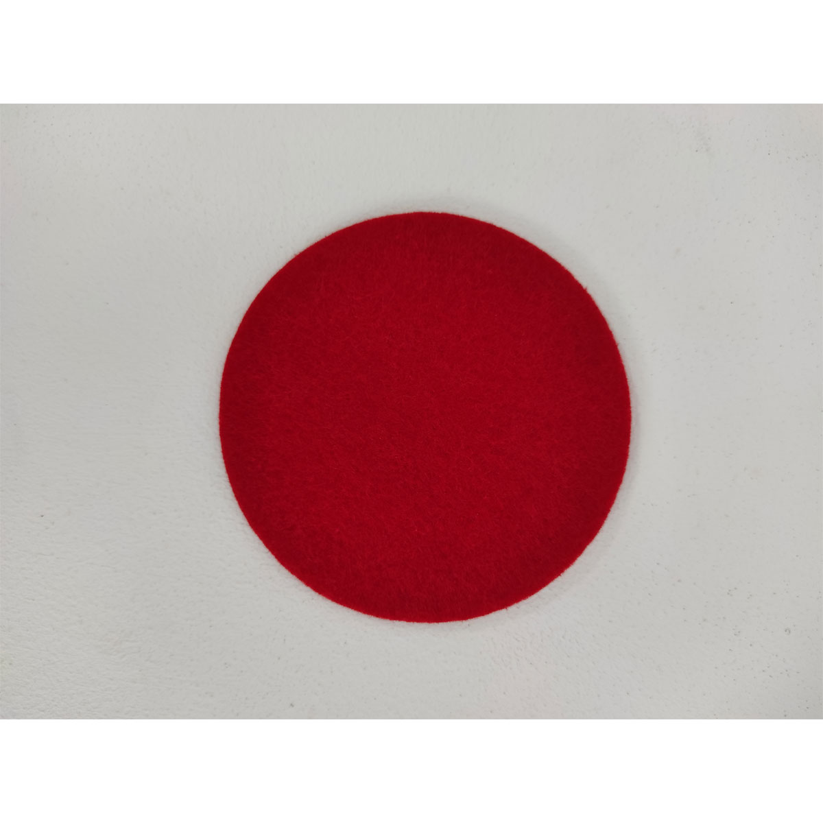 Untersetzer Filz Durchmesser 10 cm rot