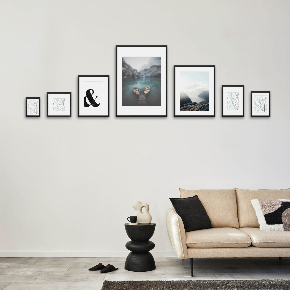 Bilderrahmen Iceland 23x23 cm schwarz Bild 2