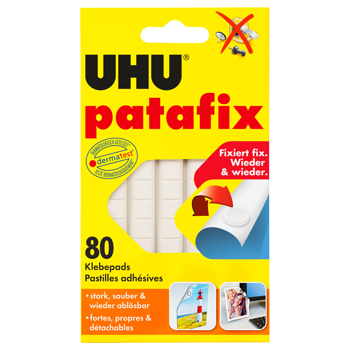 UHU  Klebepads patafix weiss 80 St.