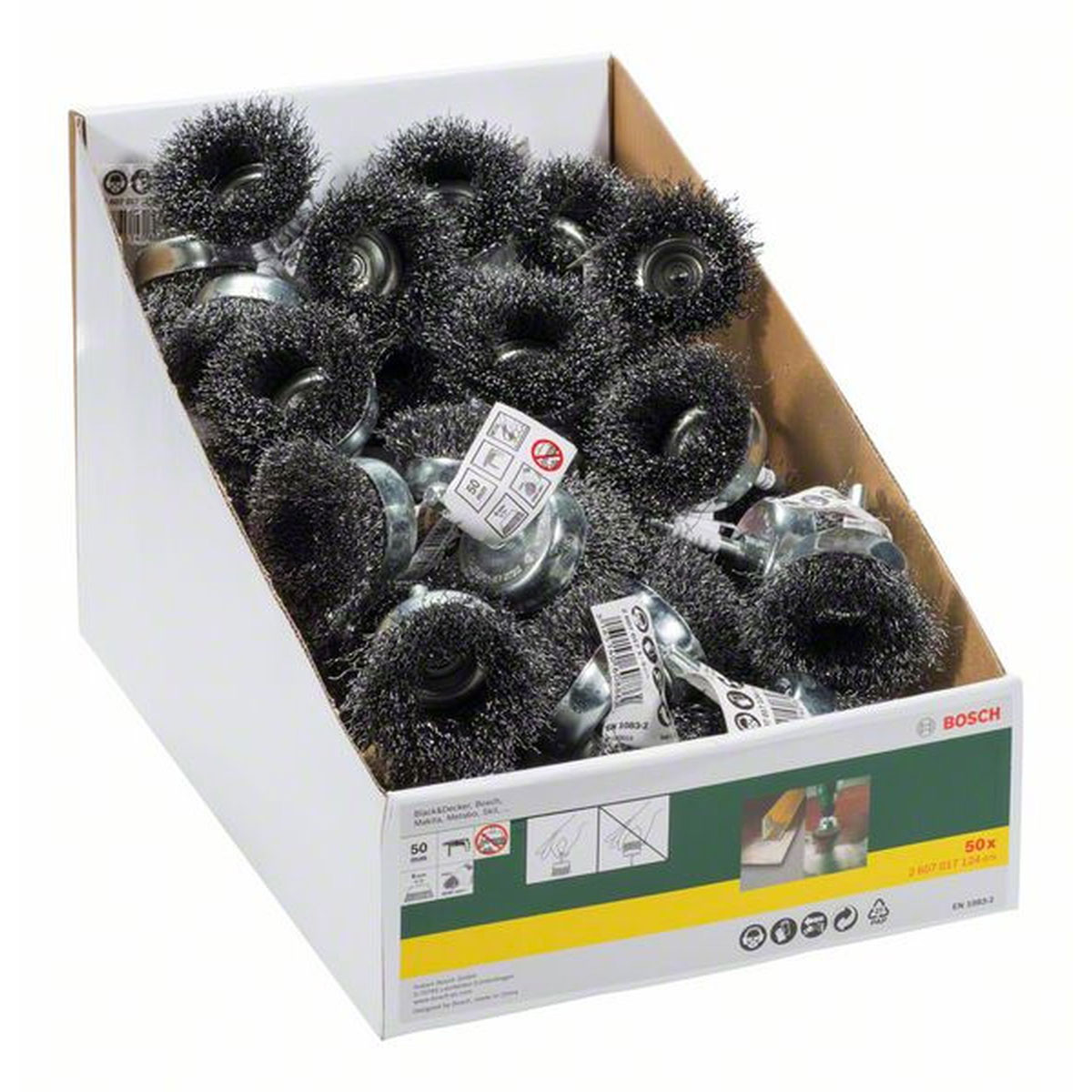 Bosch Professional  Drahttopfbürsten-Set Durchmesser 50 mm 50 Stück Bild 1