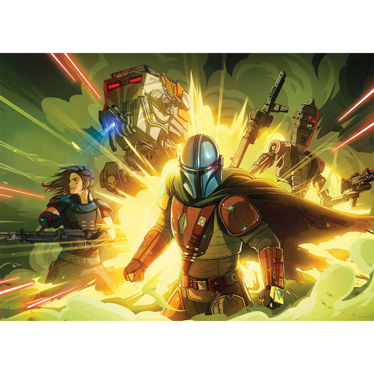 Komar  Wandbild Mandalorian Fireteam 50x40 cm Bild 2