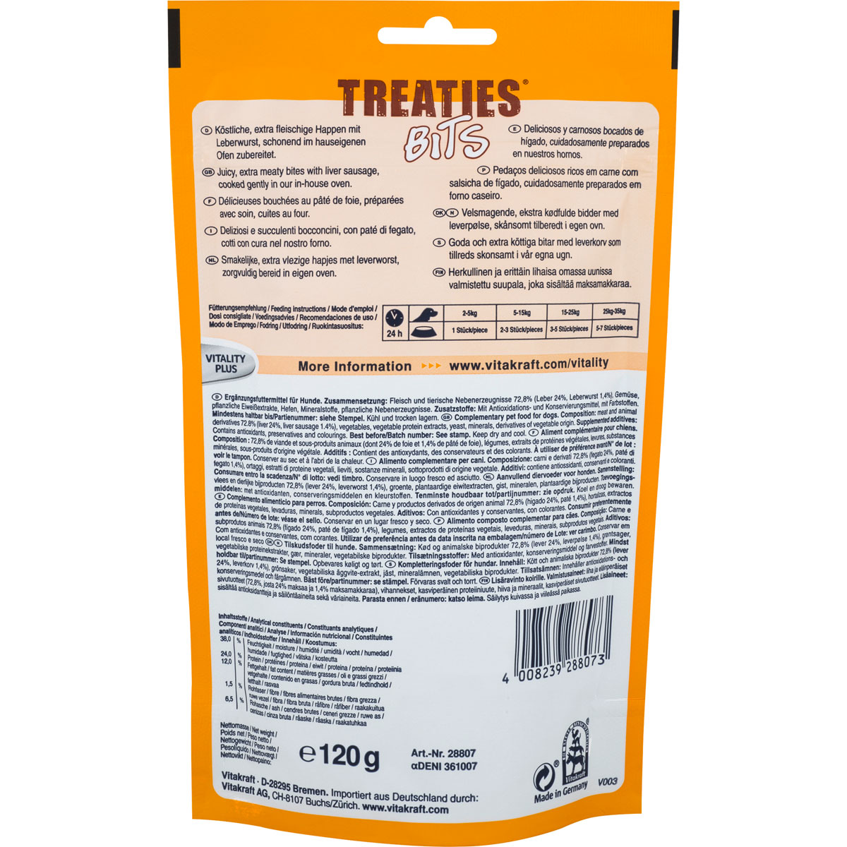 Treaties Bits Leberwurst 120g Bild 2