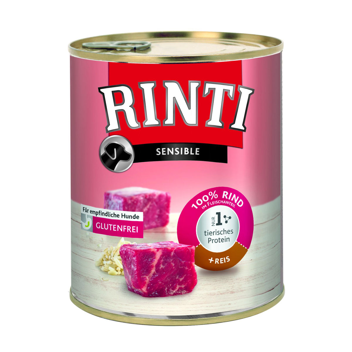 Rinti Dose Sensible Rind und Reis 800g