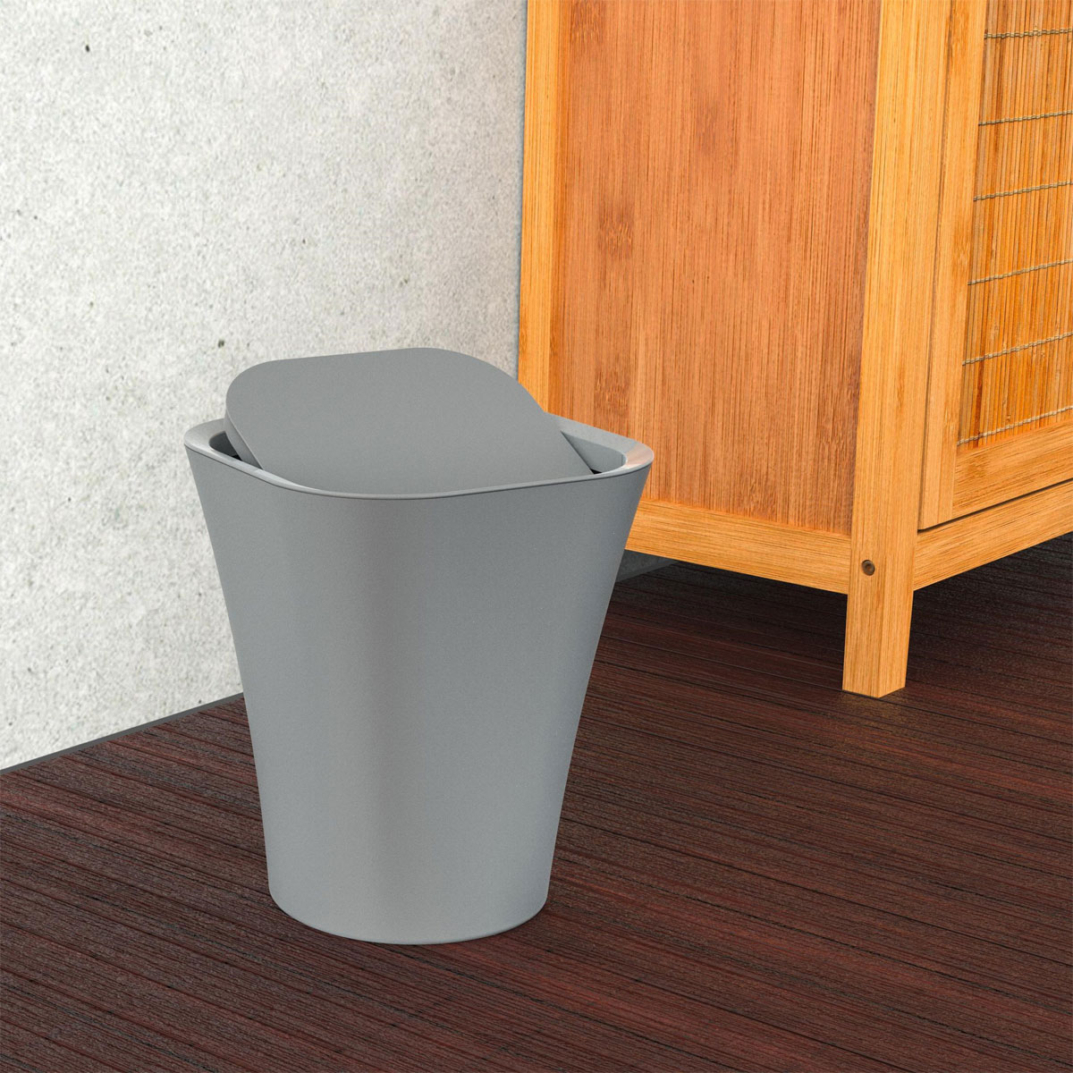 Schütte Kosmetik-Eimer Grau ca 8,5 l mit Schwingdeckel Bild 4