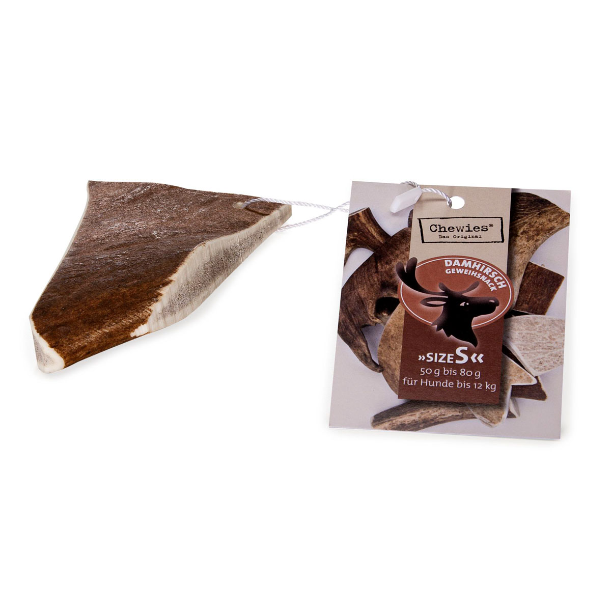 Dog Chewies Damhirsch-Geweih-Snack S