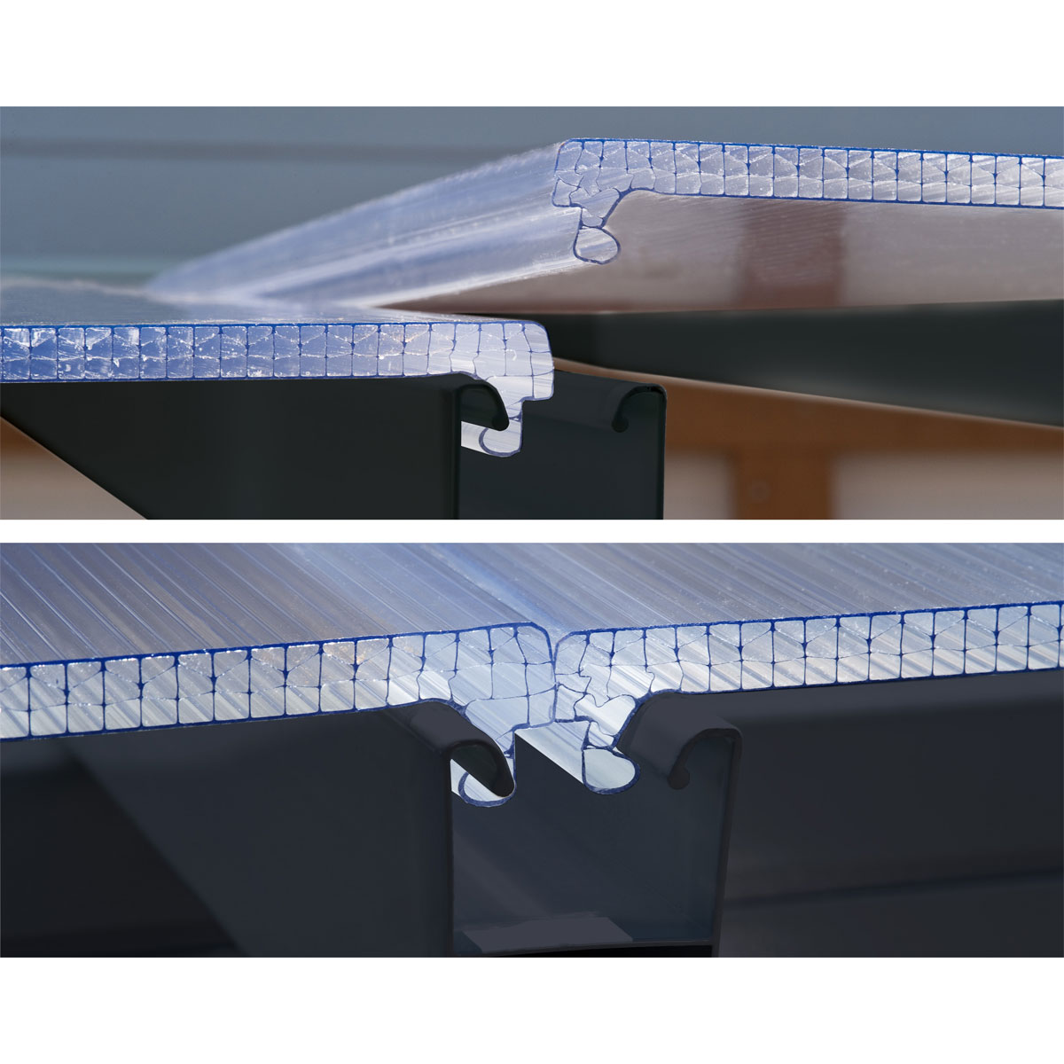 Palram Canopia SanRemo Alu Wintergarten Polycarbonat 3x3 m grau Bild 2