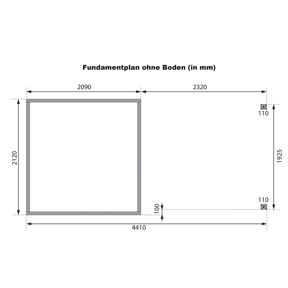 Gartenhaus "Jupiter A" SET naturbelassen / anthrazit, Anbaudach Bild 10