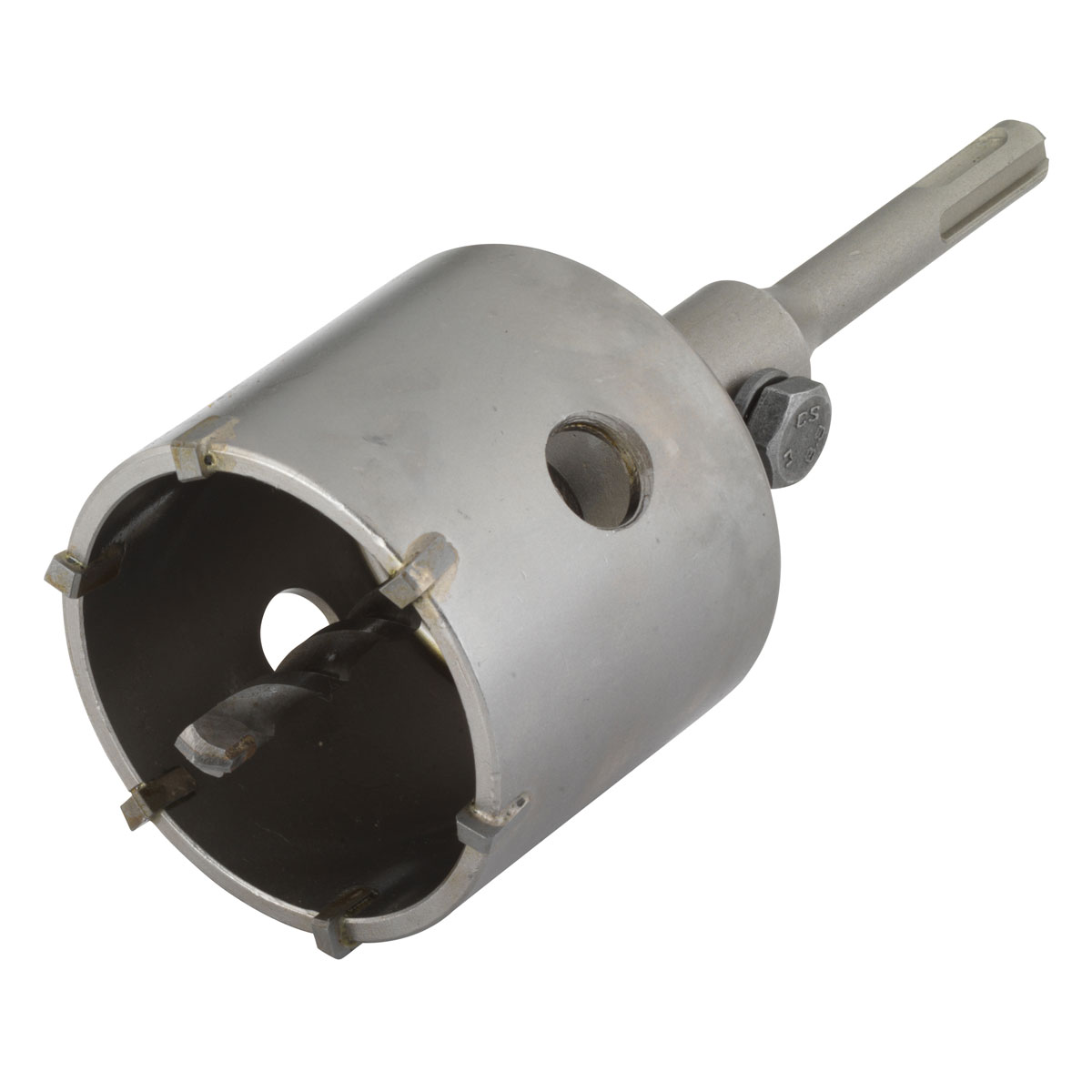 Wolfcraft  Bohrkrone hartmetallbestückt mit Spanndorn SDS-plus Durchmesser 68 mm