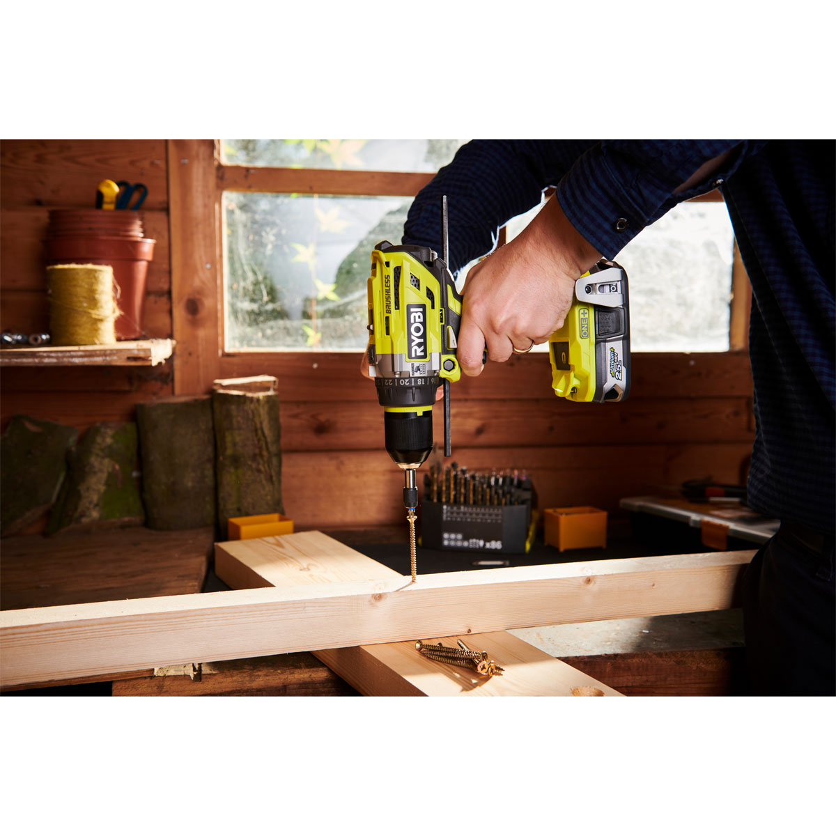 Ryobi  Akku-Schlagbohrschrauber R18PD7-0 ohne Akku und Ladegerät Bild 2