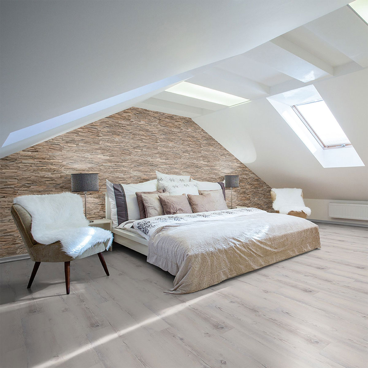 Indo Wandverkleidung Teak Diamond Ancient Grey 11er-Set Bild 3