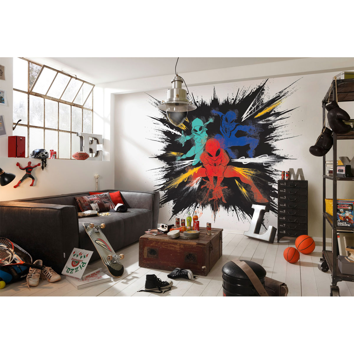 Komar  Vlies Fototapete Spider-Man Color Explosion 300x280 cm