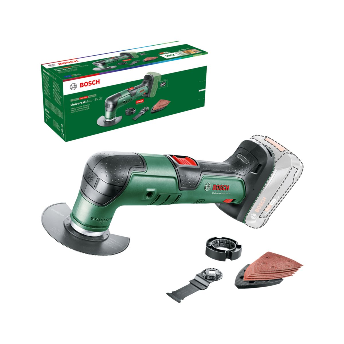Bosch Akku-Multifunktionswerkzeug UniversalMulti 18V-32 solo Bild 1