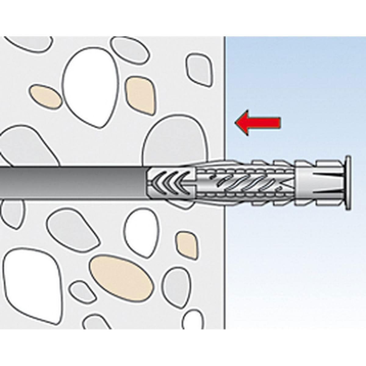 Fischer  Universaldübel UX 6 x 35 mm mit Rand in Dose 185 Stück Bild 4