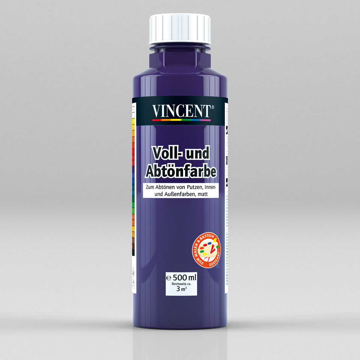 Vincent Voll- und Abtönfarbe violett 0,5 L Bild 1
