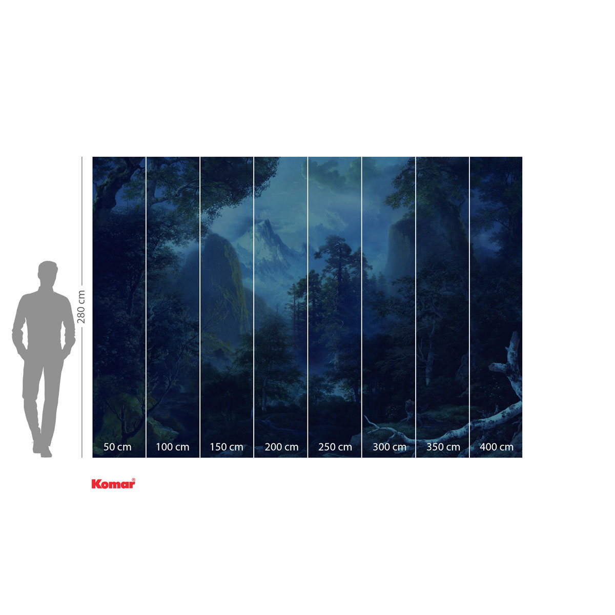 Komar  Vlies Fototapete Midnight 400x280 cm Bild 3