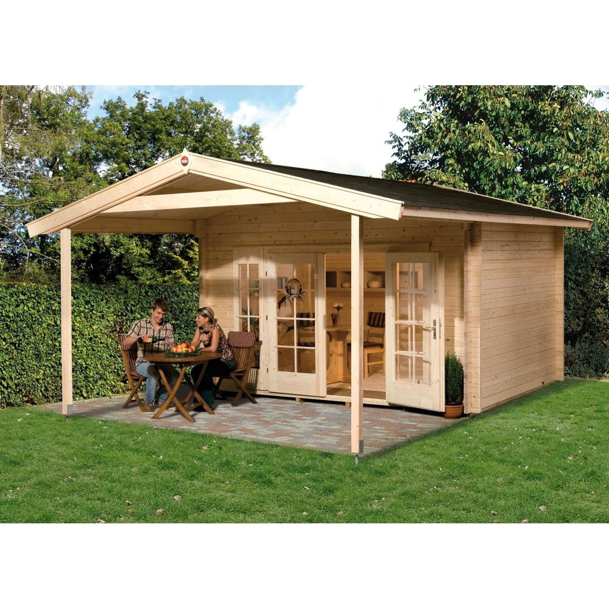 Weka Weekendhaus 137 A Größe 1/2 460 x 510 x 262 cm Bild 1