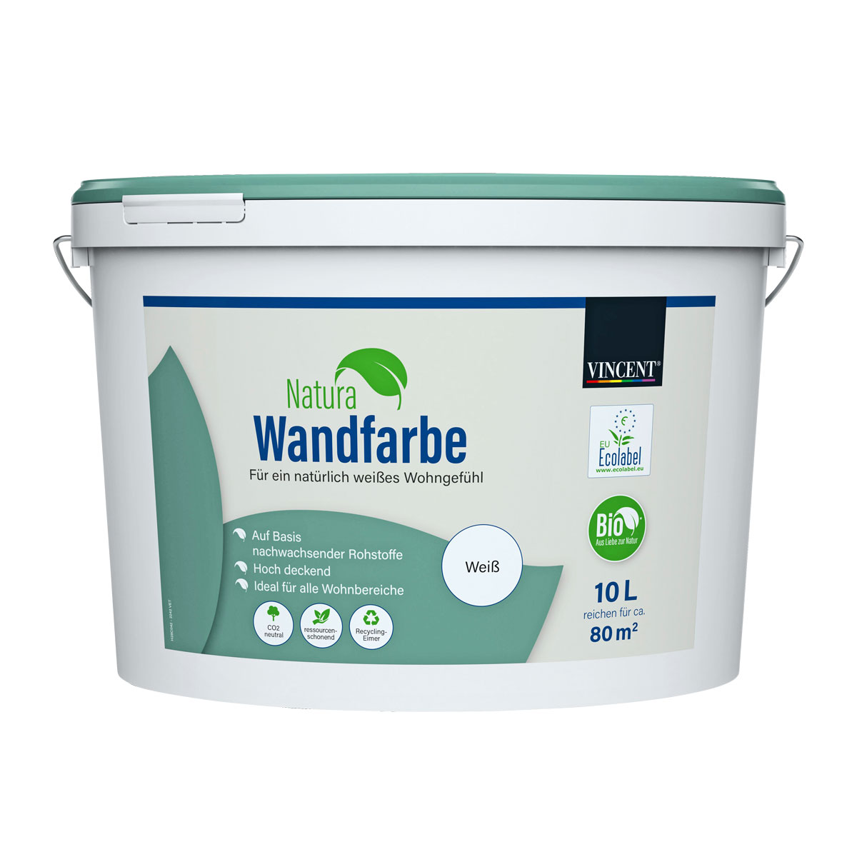 Vincent Natura Wandfarbe 10 L