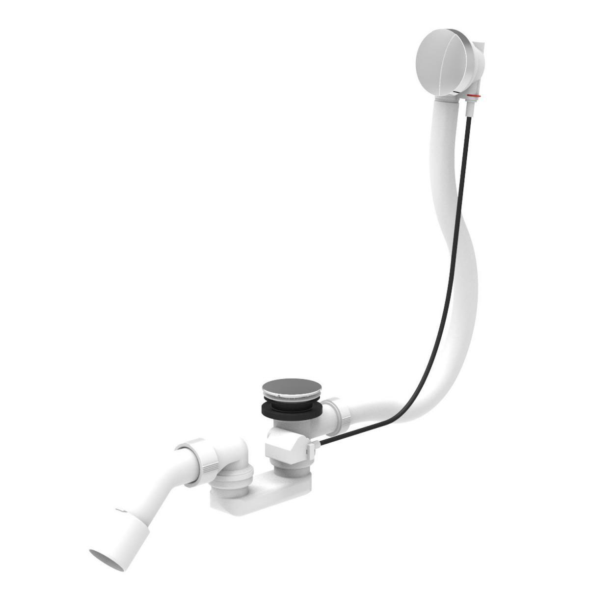 Ottofond Ab-/Überlaufgarnitur für Eckwannen chrom