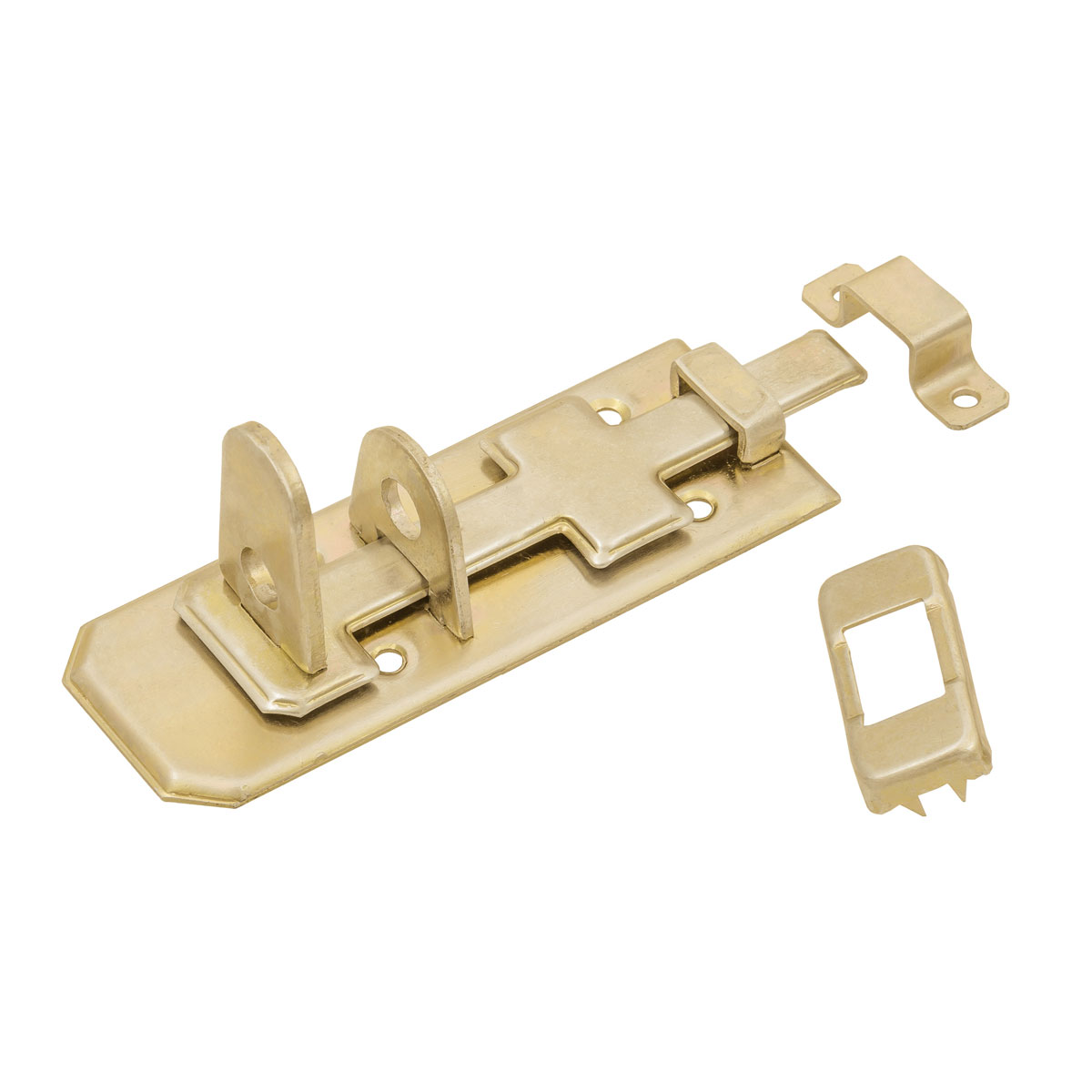 Suki Türriegel mitSicherheitsriegel verzinkt 100 x 40 mm gold