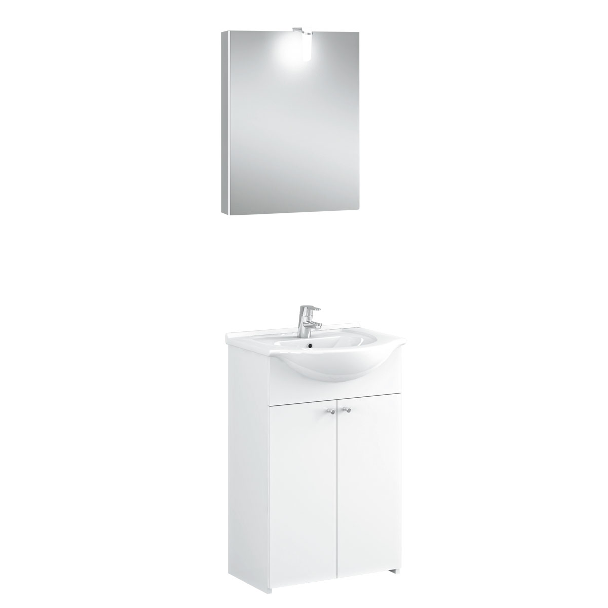 Valblue Badmöbel-Set Malibu weiß