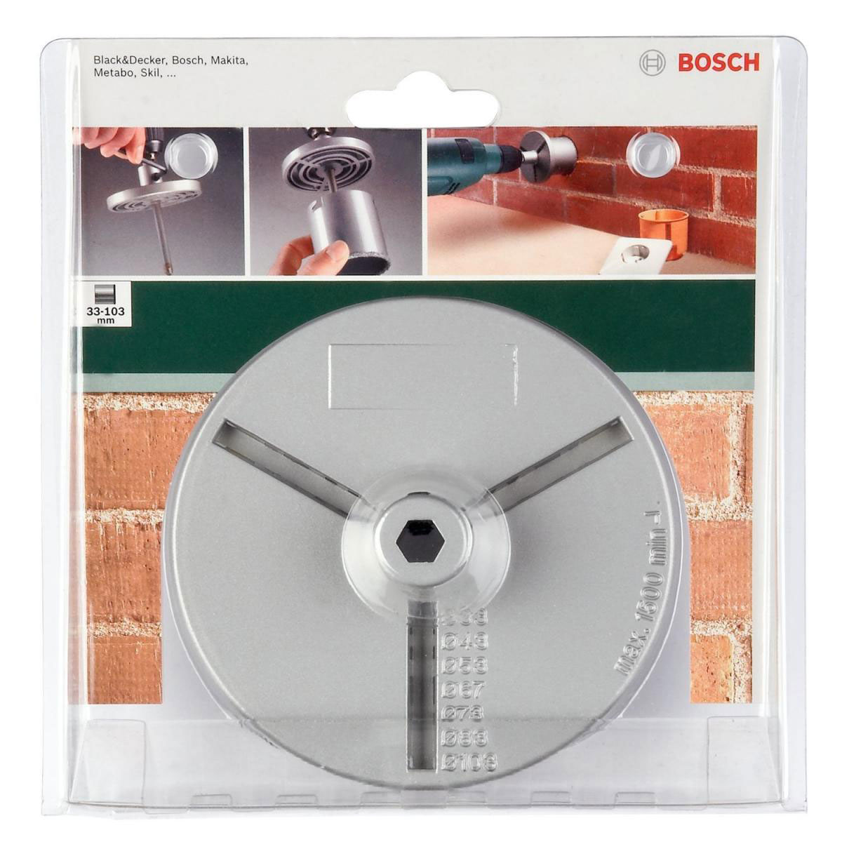 Bosch  DIY Aufnahmeflansch für HM 33-103 mm Bild 4