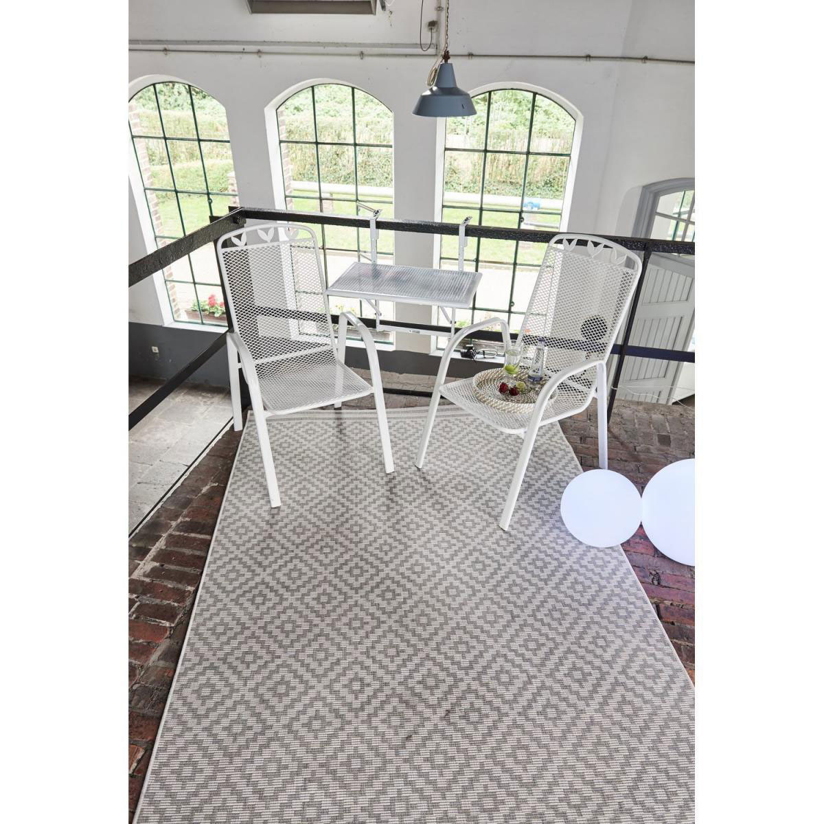 Greemotion Testrut Balkonhängetisch Toulouse ca.60 x 40 x 56 cm weiß Bild 2