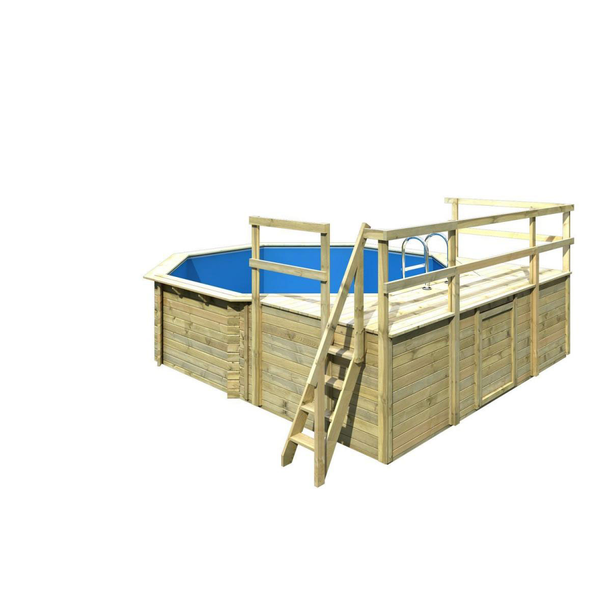 Karibu Pool 2 Variante D inkl Sonnenterrasse Bild 2