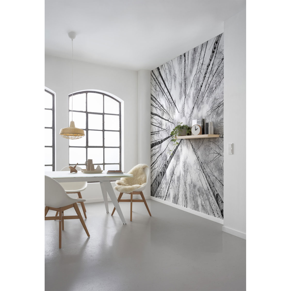 Komar  Vlies Fototapete Weiss-Blau 450x280 cm