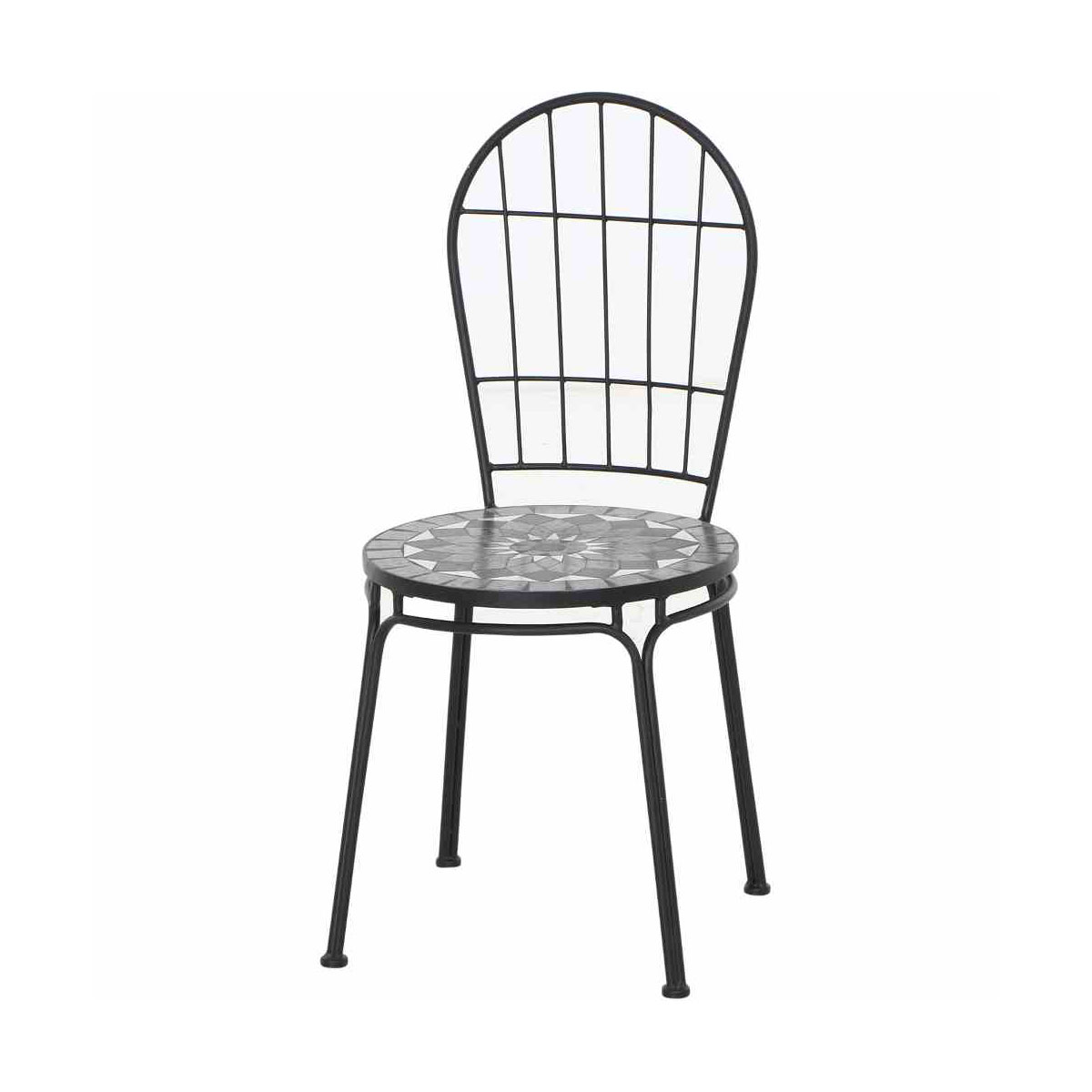Siena Garden Stapelstuhl Como Gestell Stahl schwarz