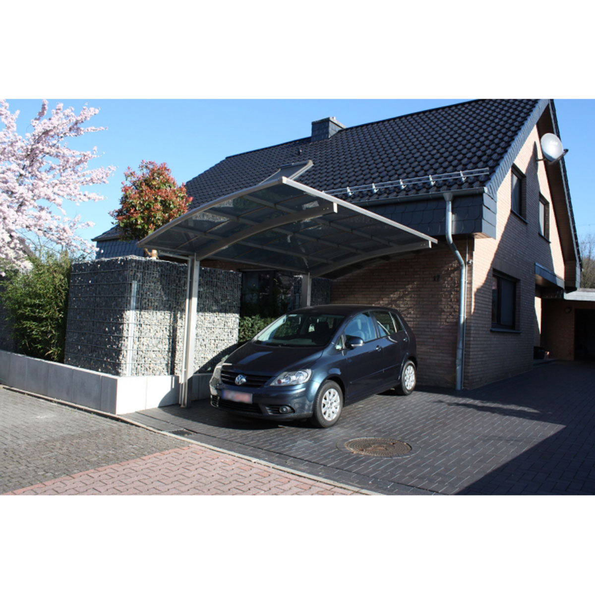 Ximax Carport Alu Portoforte 80 Edelstahl-Look Bild 5