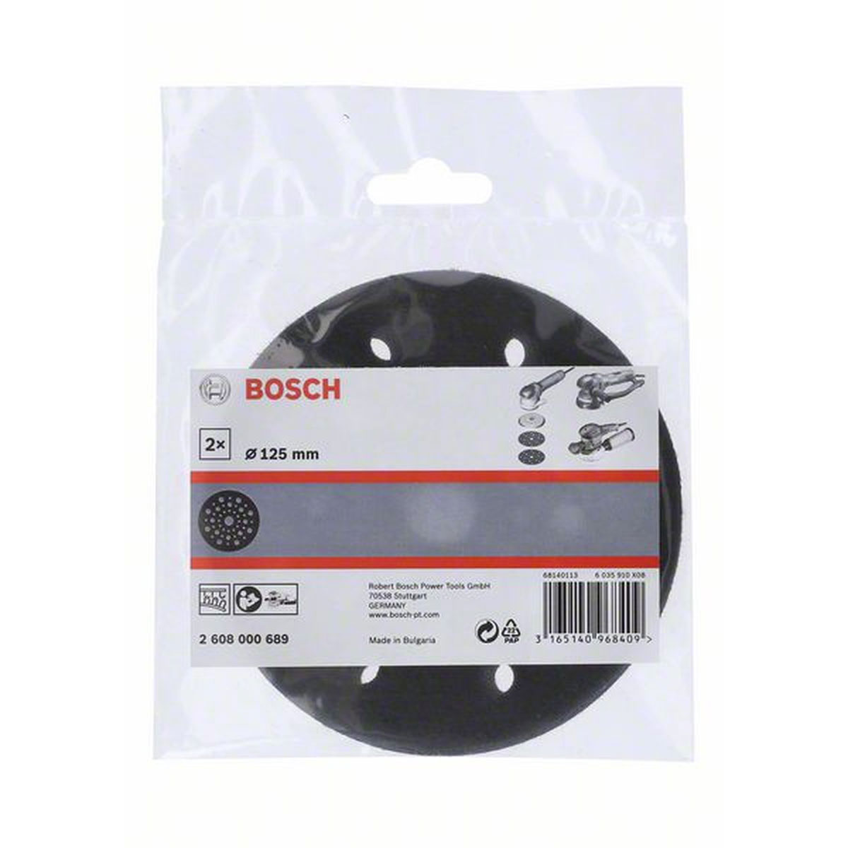Bosch  Zwischenscheibe Pad Saver Durchmesser 125 mm Bild 1