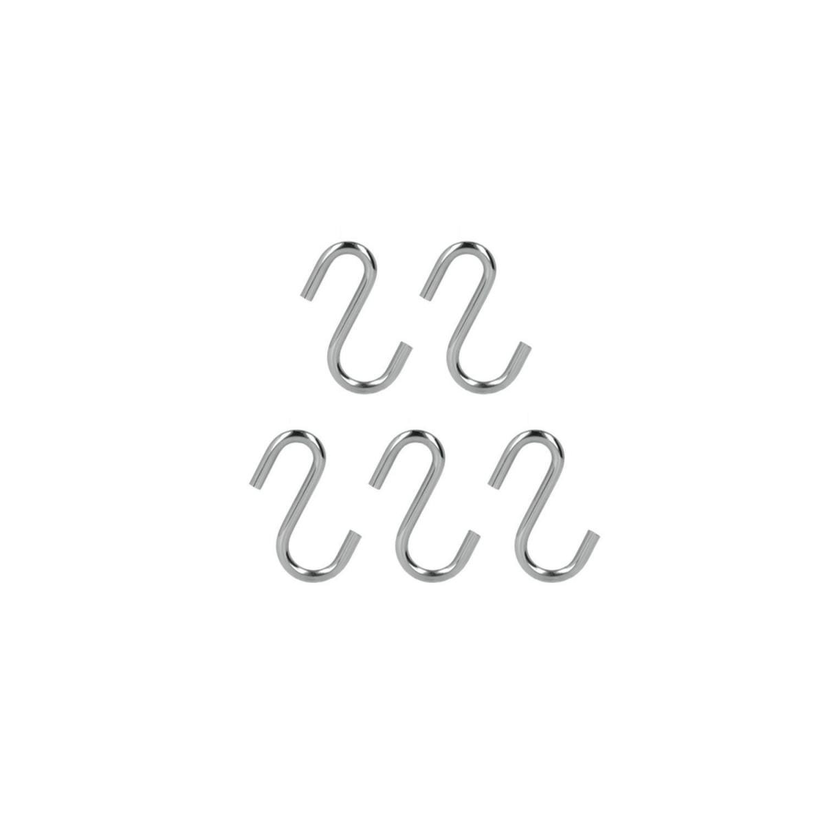 Metaltex Haken 5er-Set verchromt