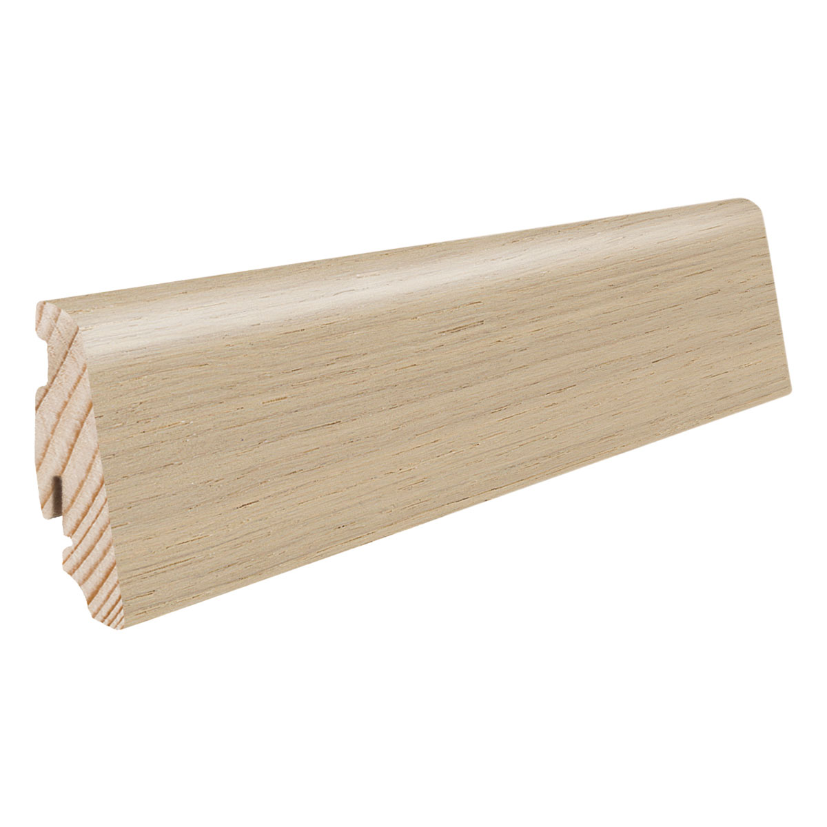 Living by Haro Sockelleiste furniert Eiche lichtweiss 19 x 58 x 2200 mm