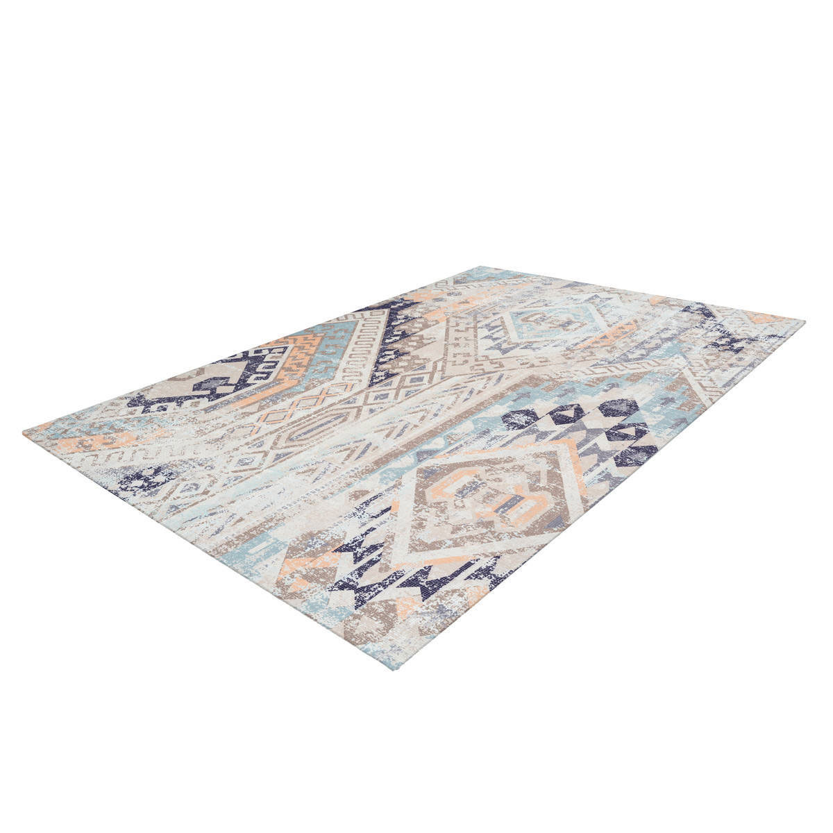 Flachflorteppich „Indiana 200“, multi/blau Bild 4