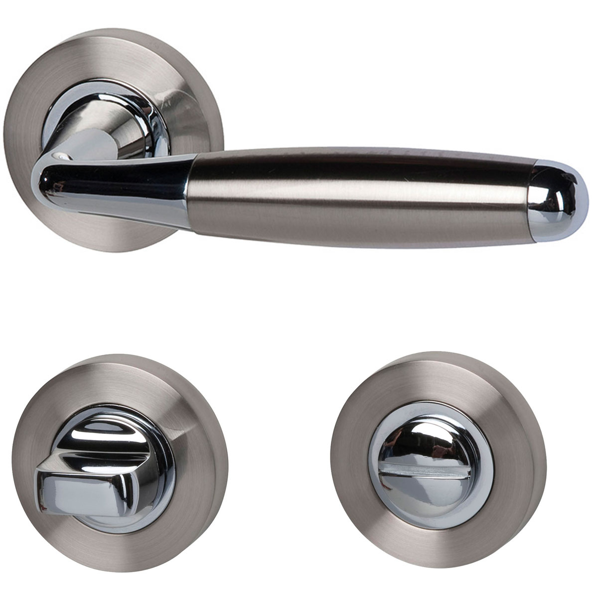 Alpertec Rosettengarnitur Solid 8-R für WC