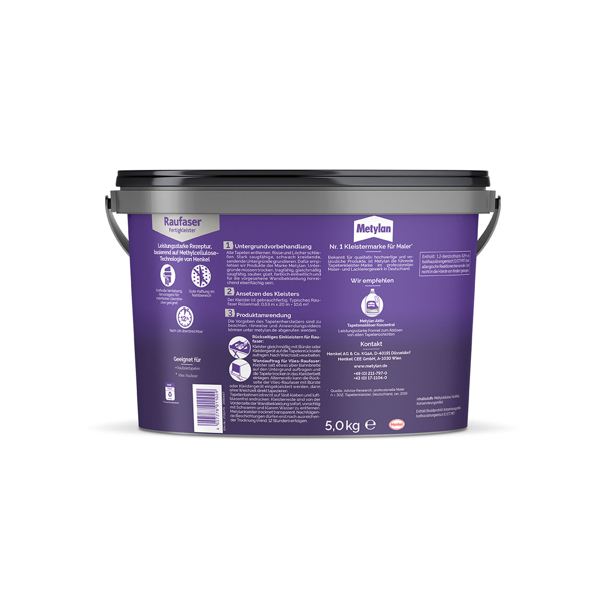Metylan  Fertigkleister Raufaser 5 kg Bild 2