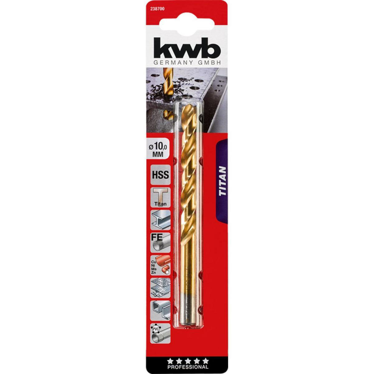 kwb  Spiralbohrer Titan Durchmesser 10 mm Bild 2
