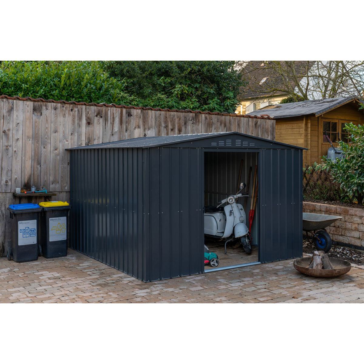 Globel Gerätehaus Dream 8,8m² anthrazit Bild 6