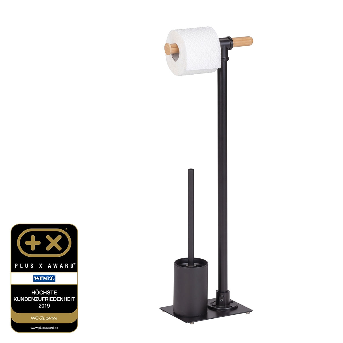 Wenko  Stand WC-Garnitur Forli inkl Rollenhalter und WC-Bürste Bild 6