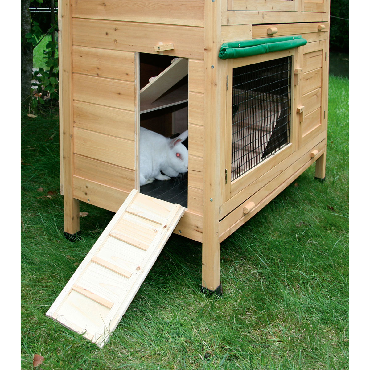 Nagerhaus Appartment 118 x 130 x 61 cm grün-natur Bild 7