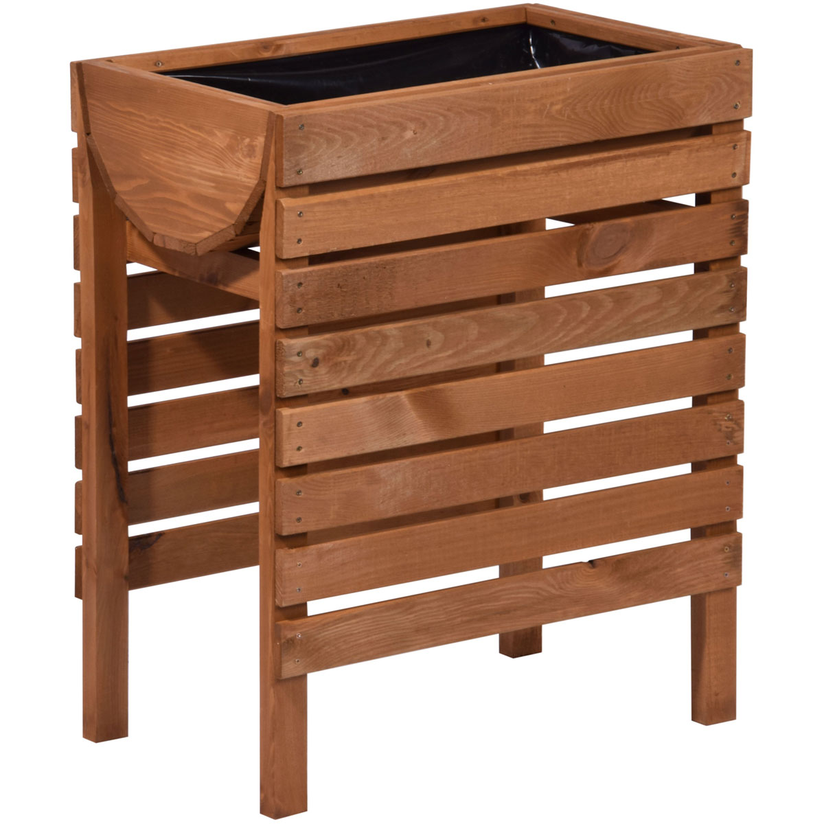 dobar Hochbeet 70 x 45 x 71 cm braun Bild 1