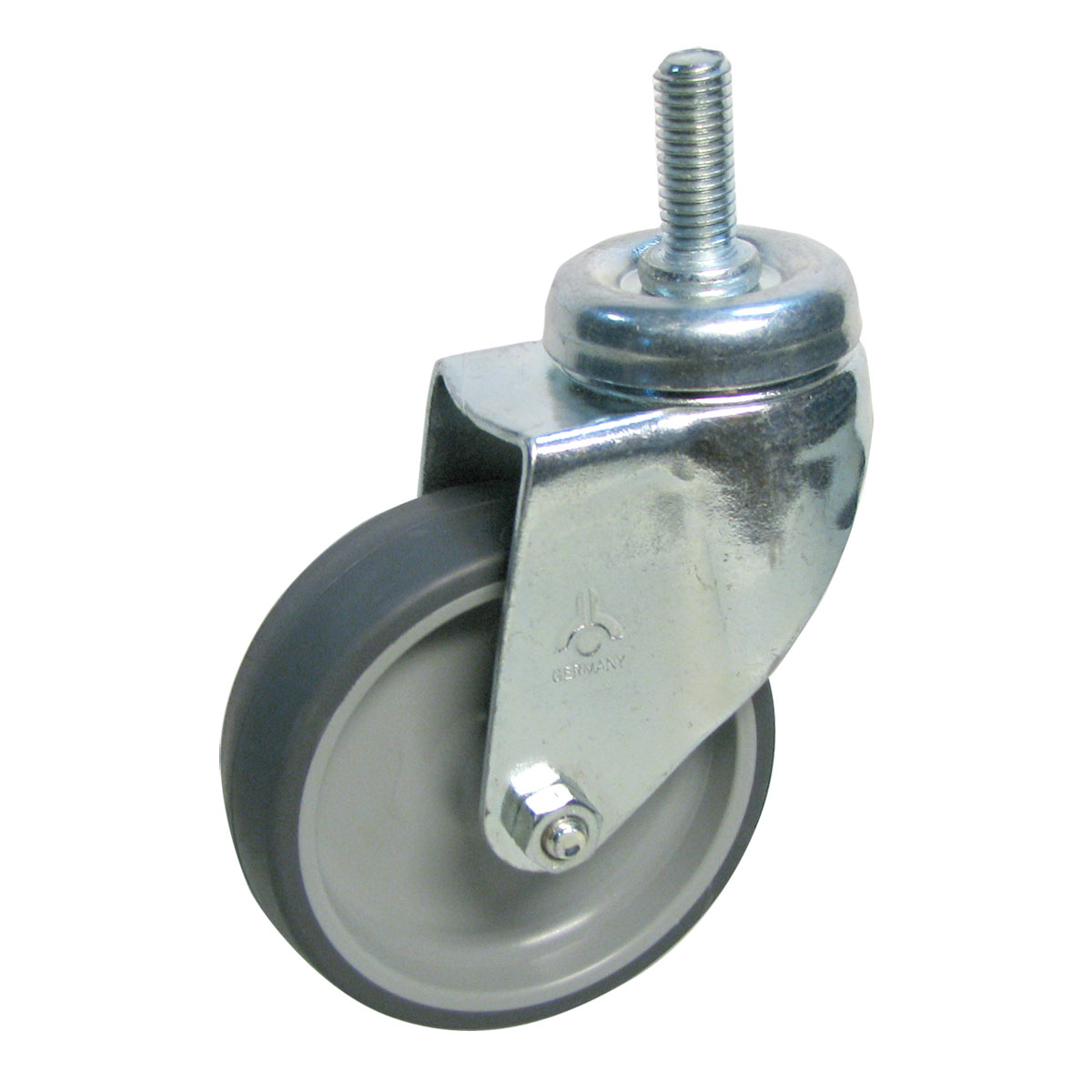 Dörner + Helmer TPE-Lenkrolle mit Gewindestift-Gleitlager 75 x 25 mm