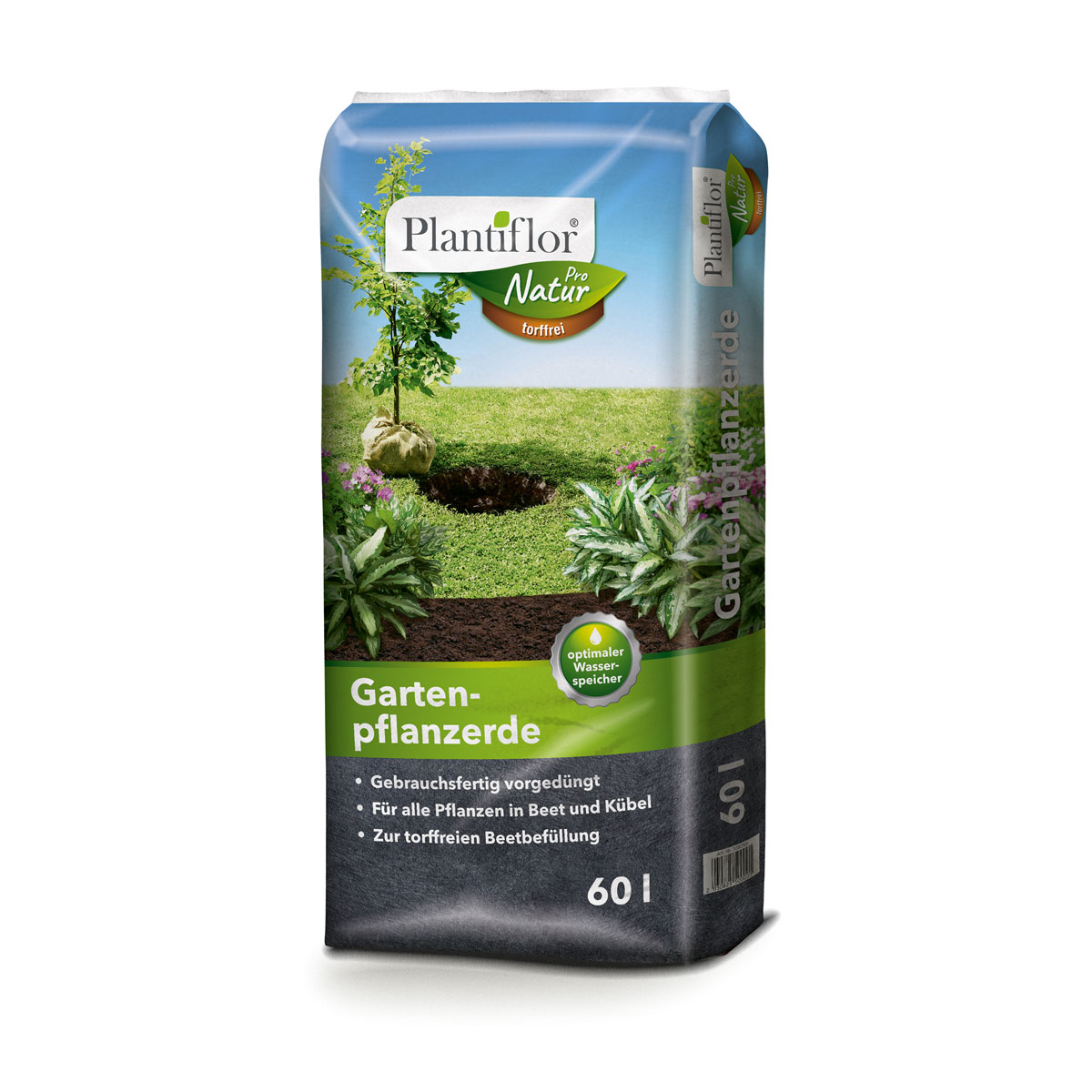 Plantiflor Gartenpflanzerde torffrei 60l