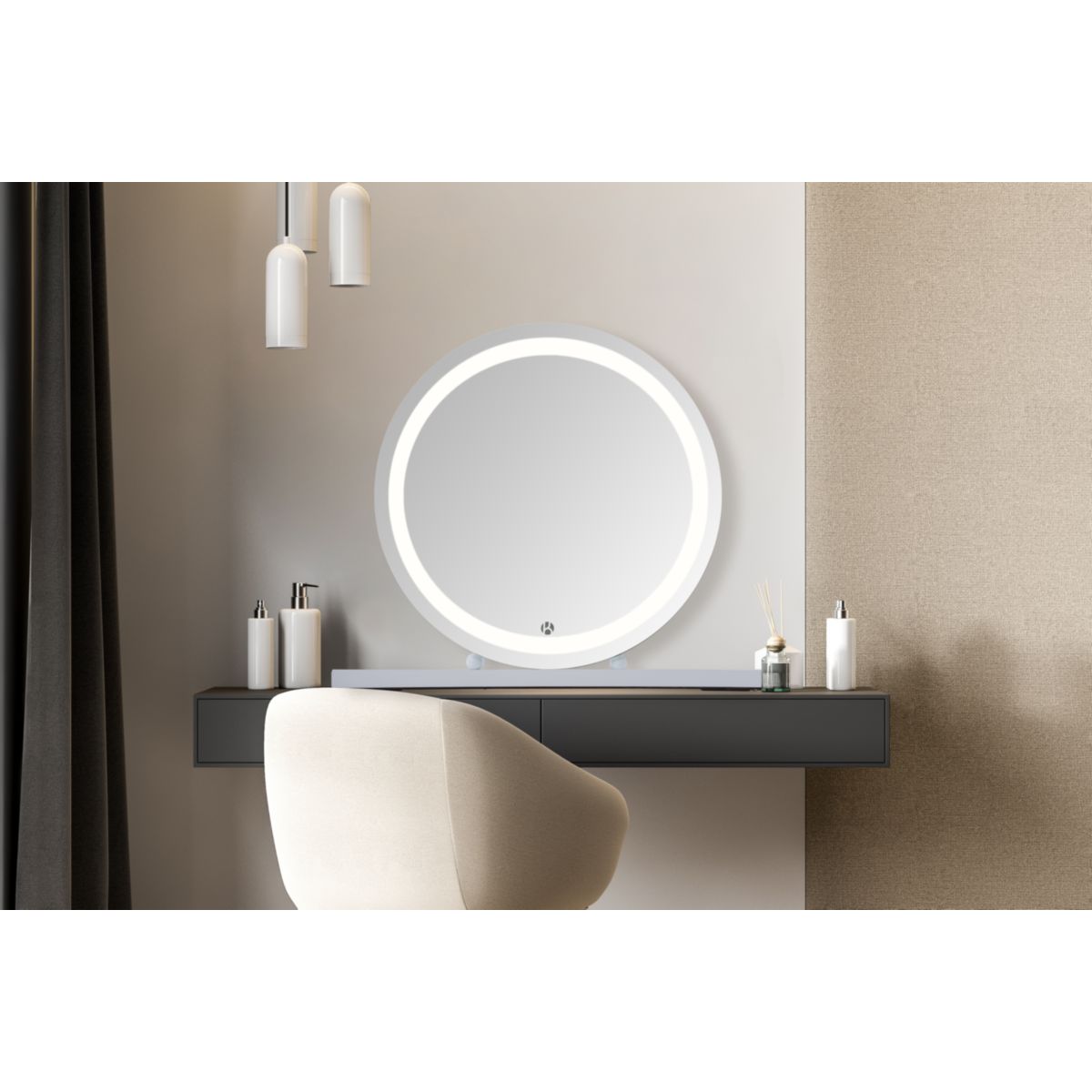 LED Schminkspiegel Glamory 125 weiss Bild 6